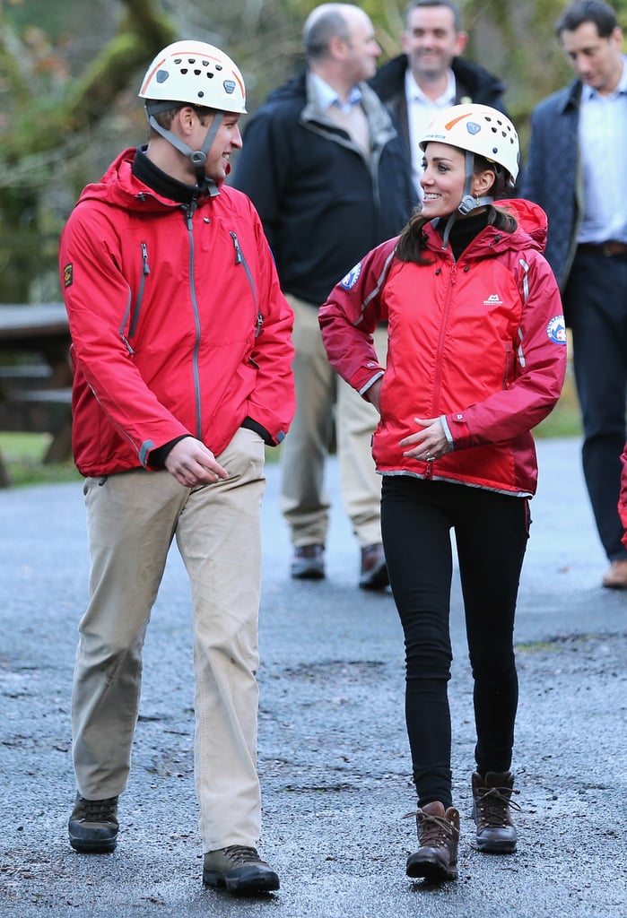 Kate Middleton and Prince William Rock Climbing in UK 2015