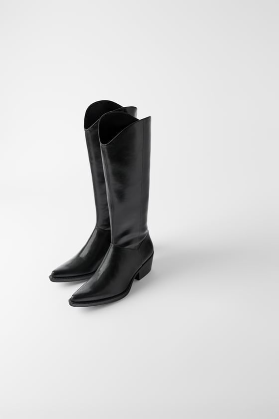 Zara Heeled Cowboy Boots