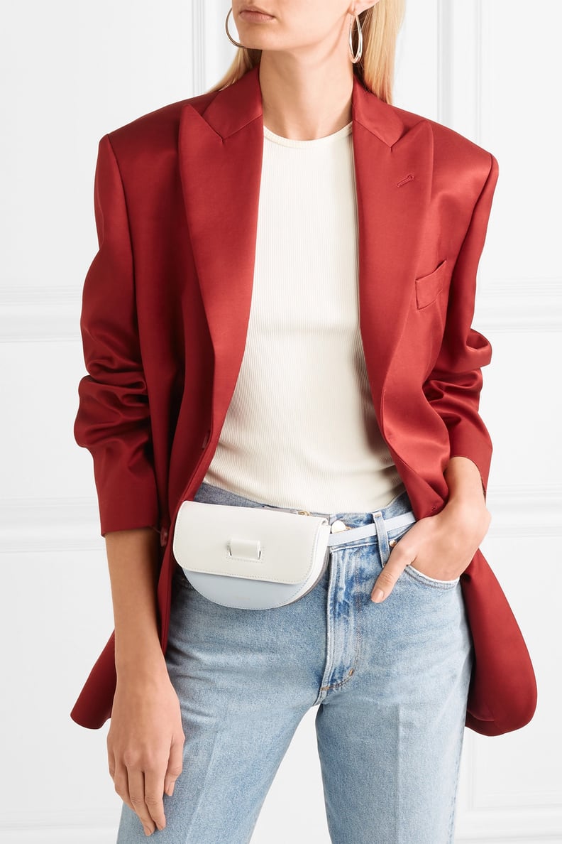 Wandler Anna Color-Block Leather Belt Bag