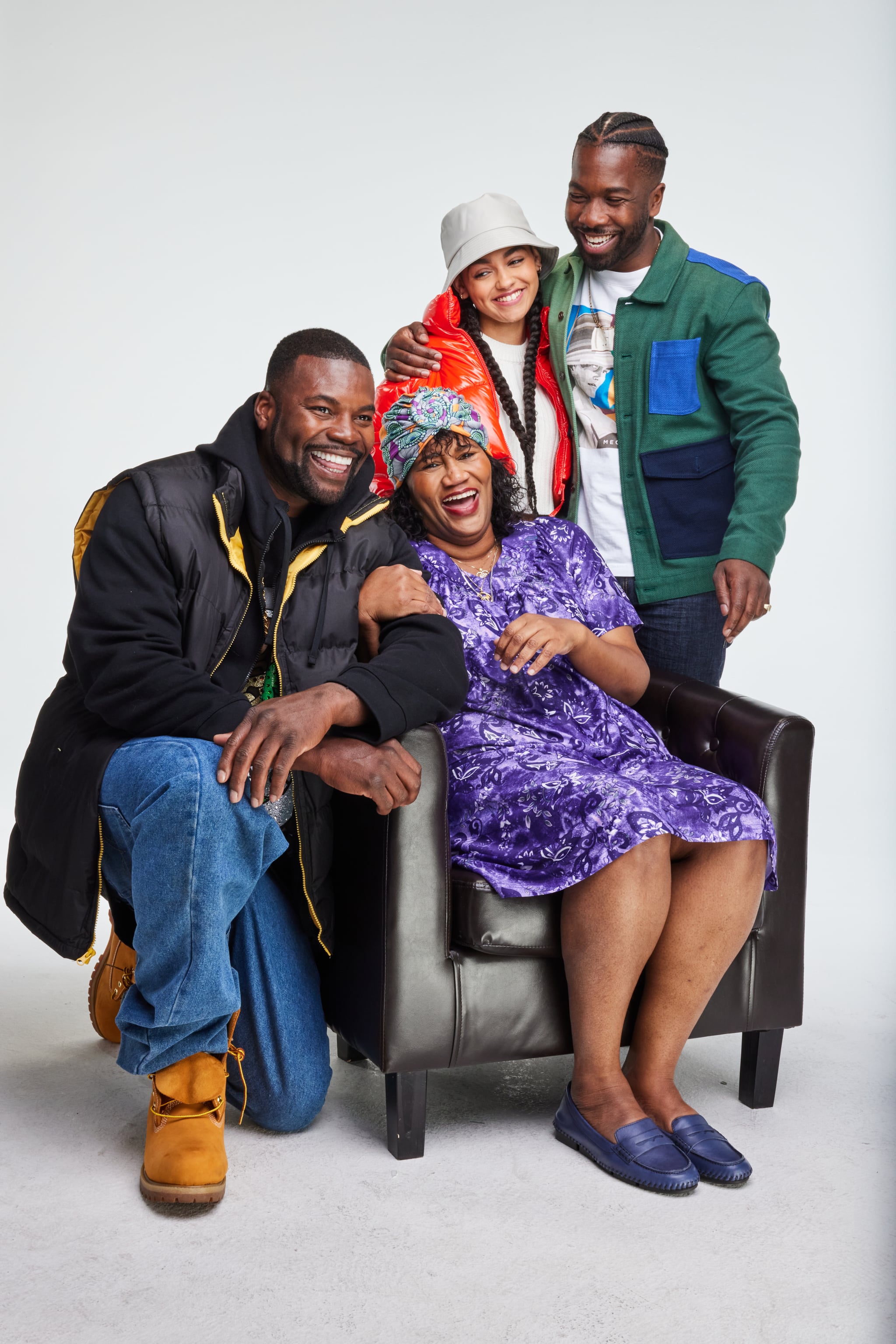 Jean Elie as Fritz, Karina Bonnefil as Misha Jean-Baptiste, Amin Joseph as Sebatian 'Simp' Gauyo, and Ana Bowen as Mac Levine in Send Help.