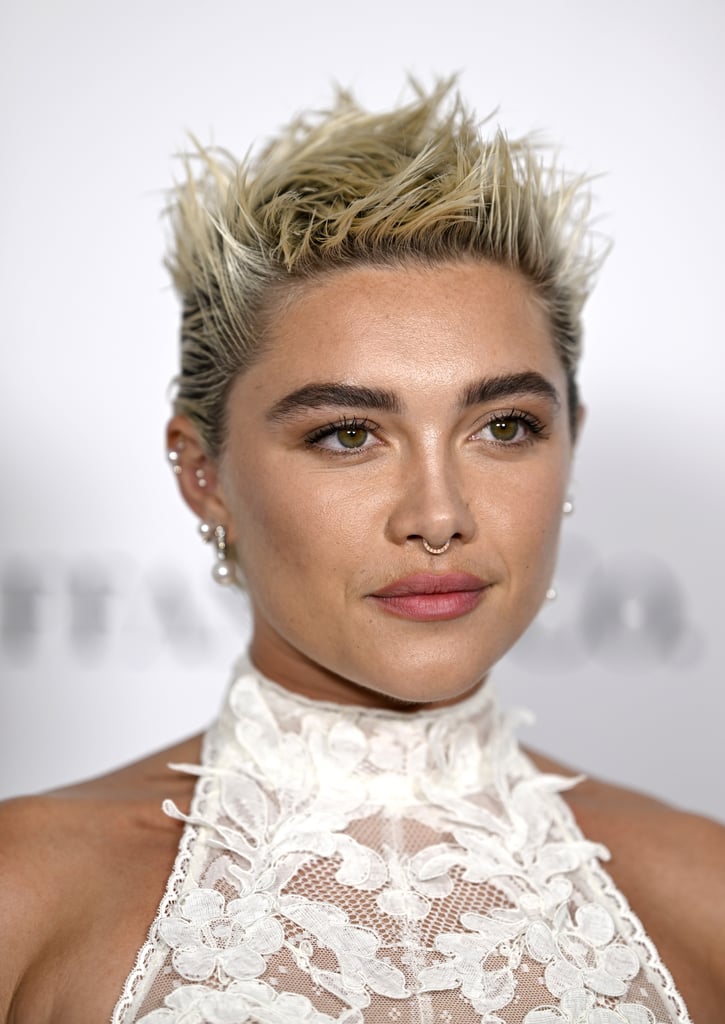 Florence Pugh Wears a Sheer Lace Gown to Elle Style Awards