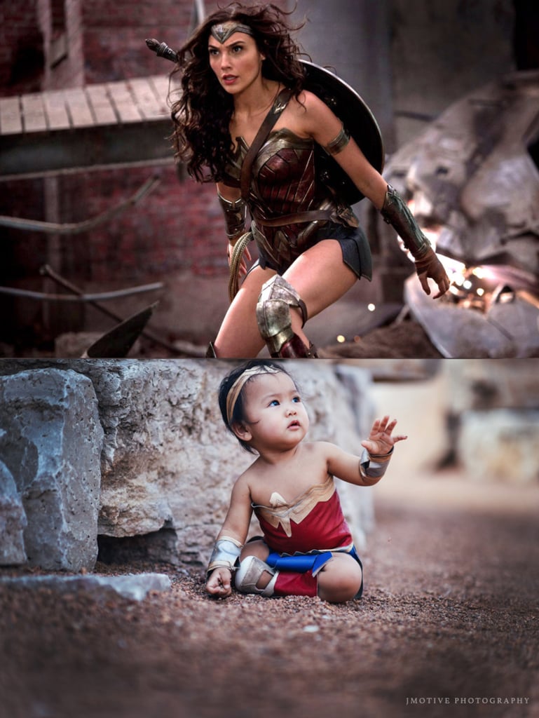 Baby Wonder Woman Costume Photo Shoot