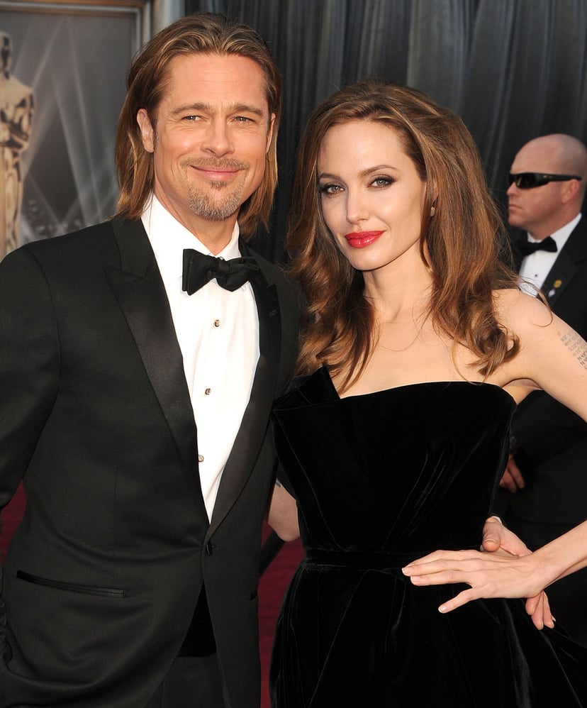 HOLLYWOOD, CA - FEBRUARY 26:  Brad Pitt and Angelina Jolie arrives at the 84th Annual Academy Awards at Grauman's Chinese Theatre on February 26, 2012 in Hollywood, California.  (Photo by Steve Granitz/WireImage)