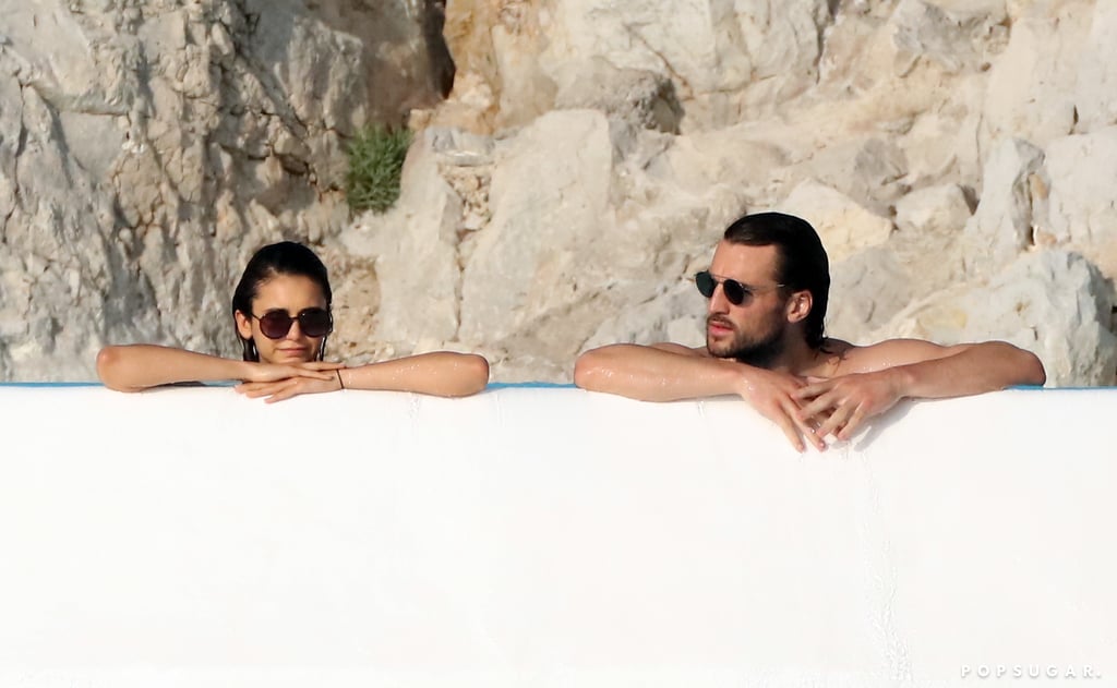 Nina Dobrev and Grant Mellon​ Kissing in France May 2019