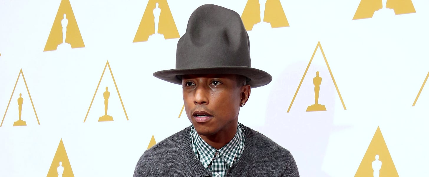 Pharrell Williams' giant hat had 2014 Grammys buzzing