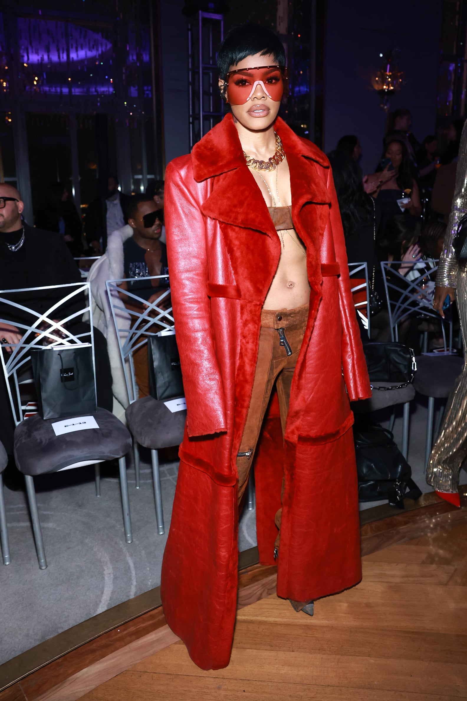 Teyana Taylor's Low-Rise Cargos and Bra Top at LaQuan Smith | POPSUGAR ...