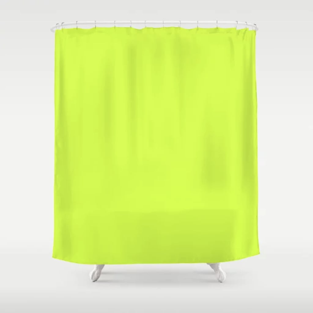 Slime-Green Shower Curtain