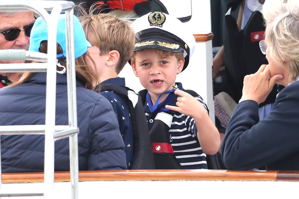 Prince George and Princess Charlotte at King's Cup Race 2019