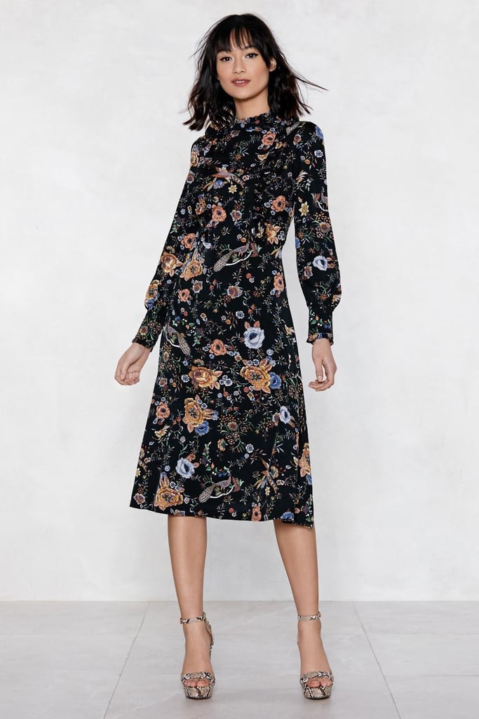 Nasty Gal Bird Song Floral Dress