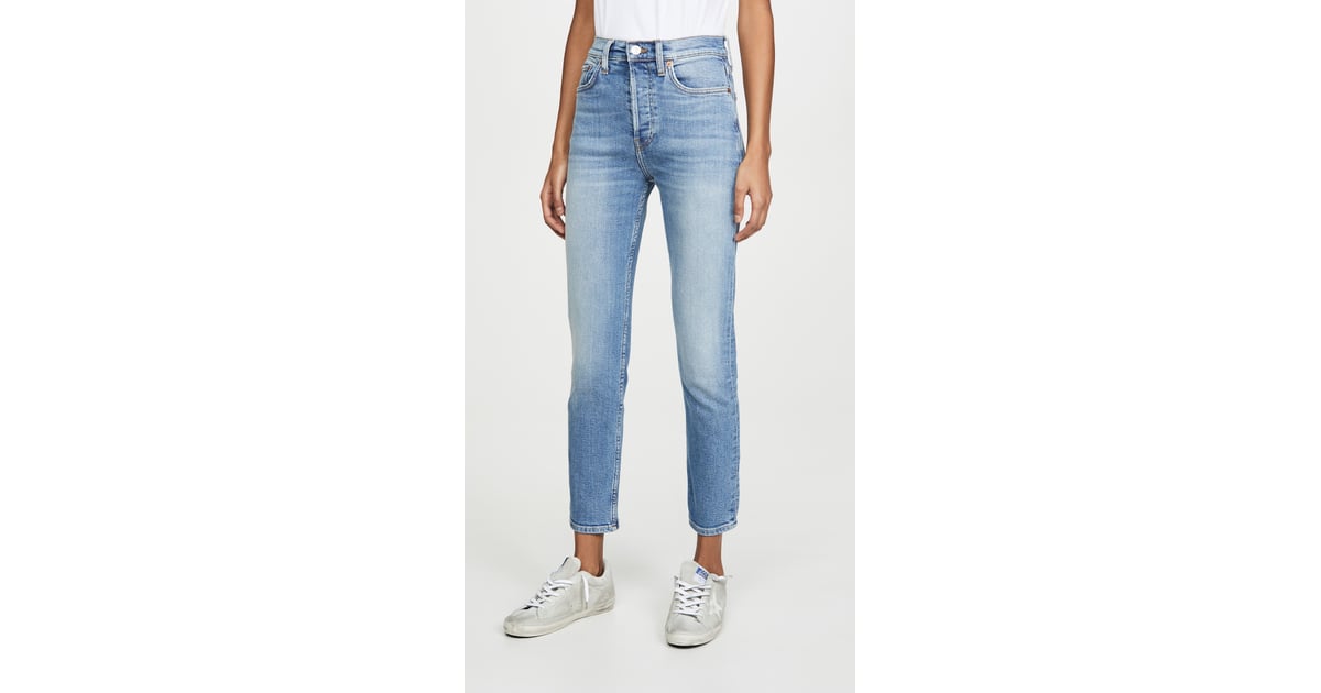 redone ultra high rise ankle crop