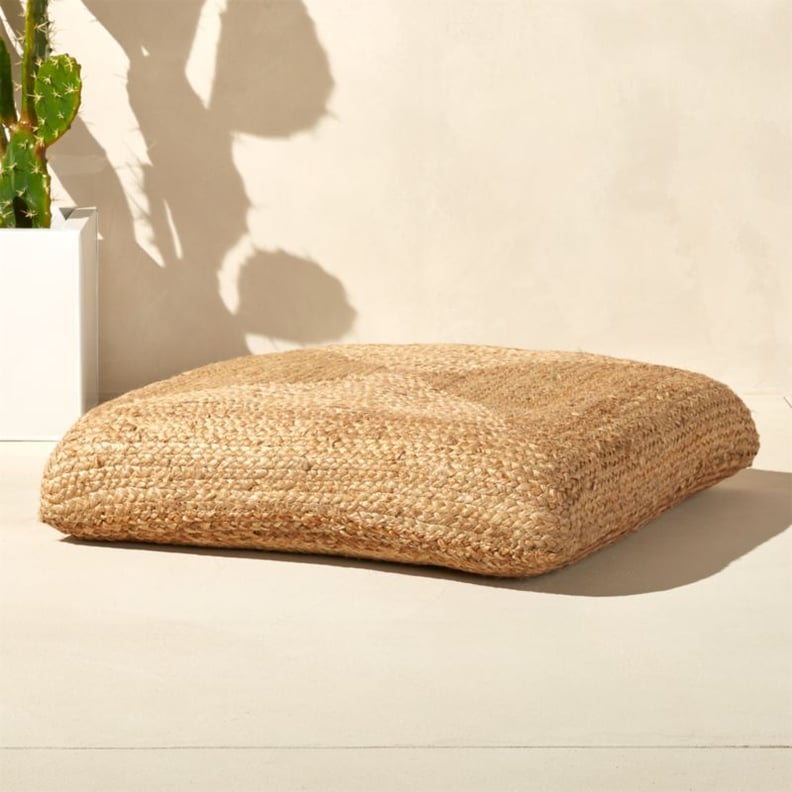 Get the Look: Braided Jute Floor Cushion