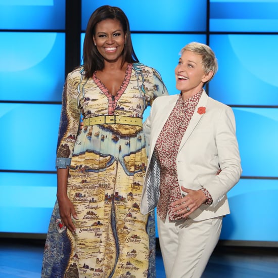 Michelle Obama Gucci Dress on the Ellen Show September 2016