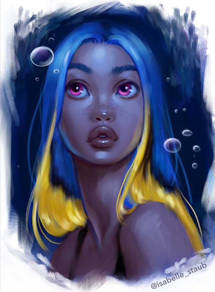 Dory From Finding Nemo as a Human | Artist Reimagines Disney Animals as