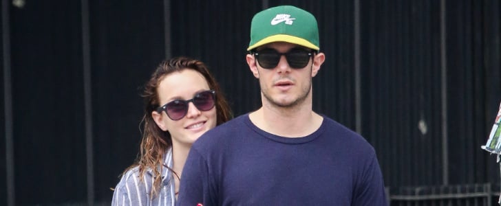 Adam Brody and Leighton Meester Walking in NYC