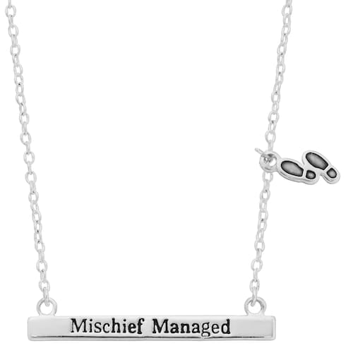 Harry Potter "Mischief Managed" Bar Necklace