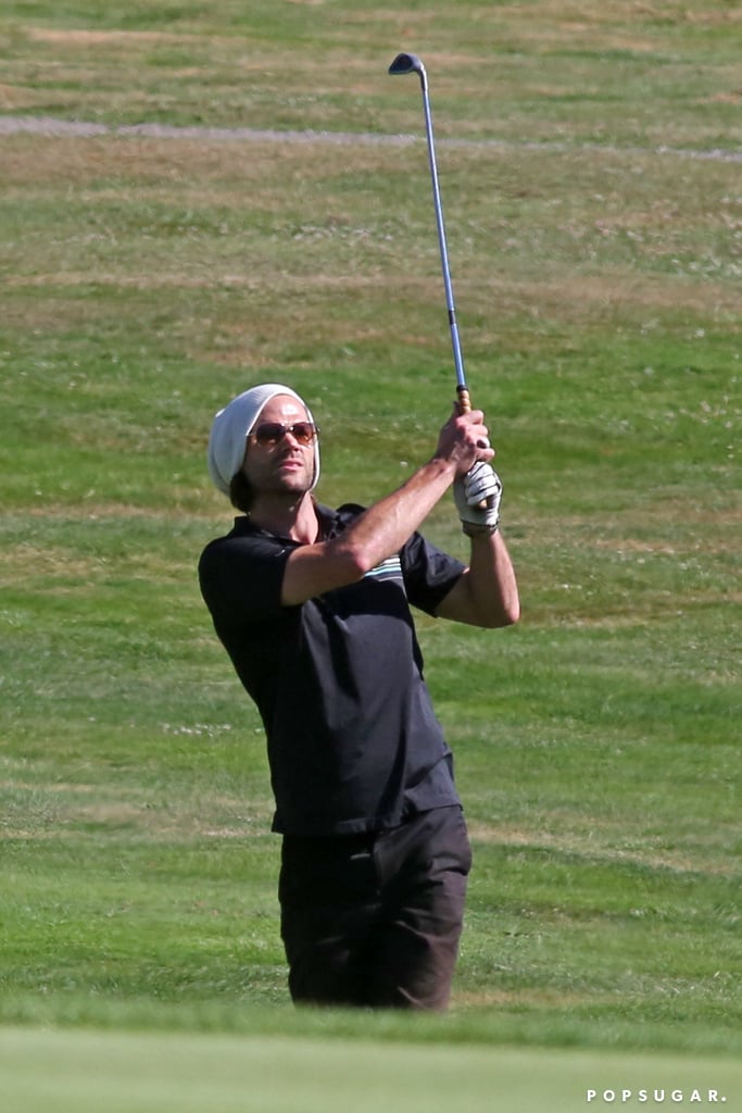 Jensen Ackles and Jared Padalecki Golfing July 2017