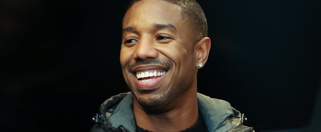 Michael B. Jordan and Martinelli's Apple Juice