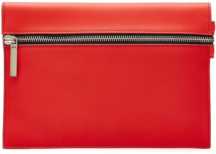 Victoria Beckham Small Zip Leather Clutch ($595)