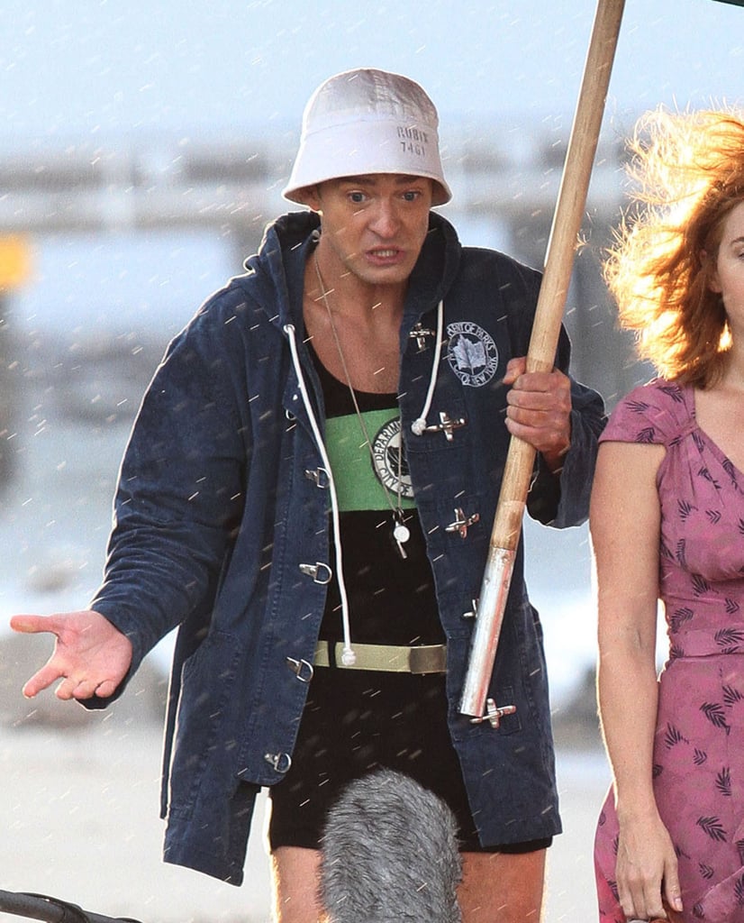 Justin Timberlake and Kate Winslet on Set September 2016