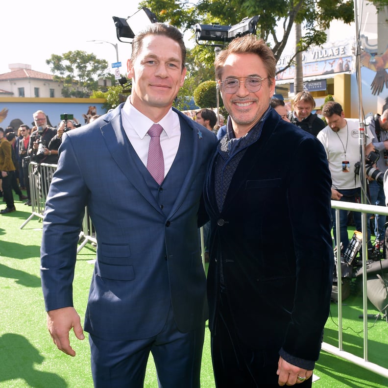 John Cena and Robert Downey Jr. at the Dolittle Premiere in LA