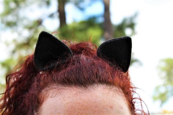 black cat ears
