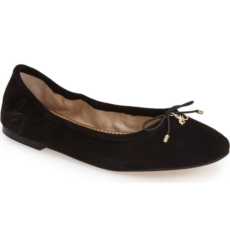 sam edelman felicia flat black suede