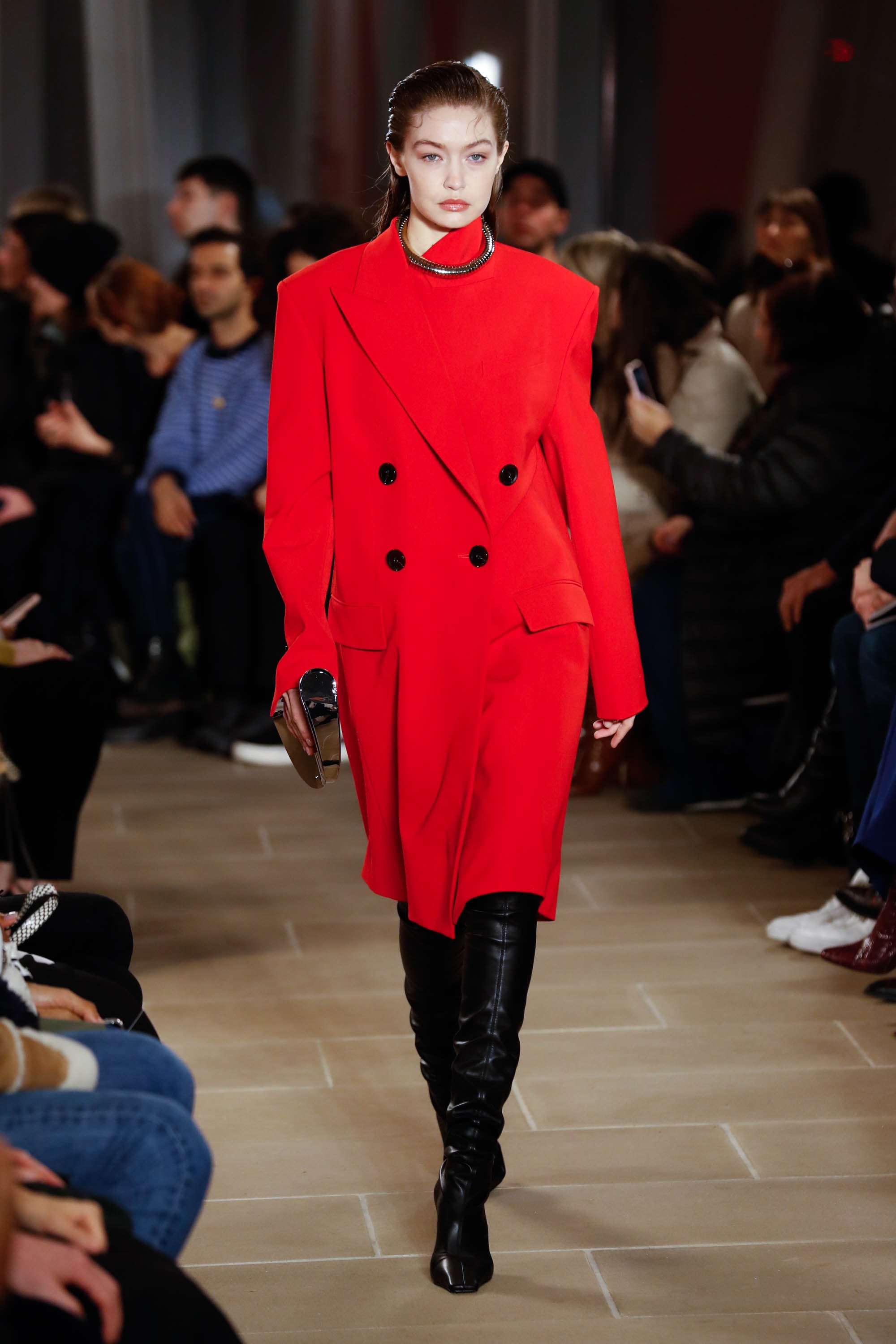 Gigi Hadid on the Proenza Schouler Fall 2020 Runway at New York