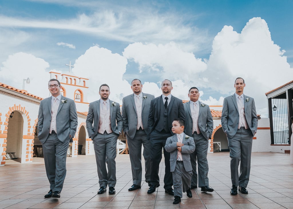 Elegant Wedding Reception With Blush and Gray Colors
