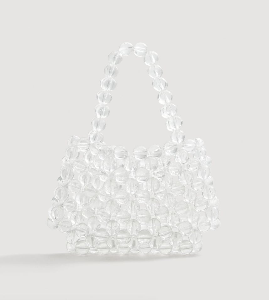 Mango Beaded See-Through Bag