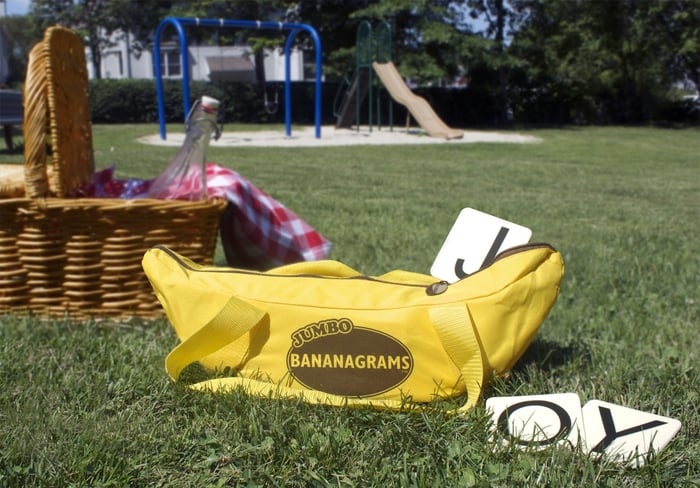 Jumbo Bananagrams Word Board Game