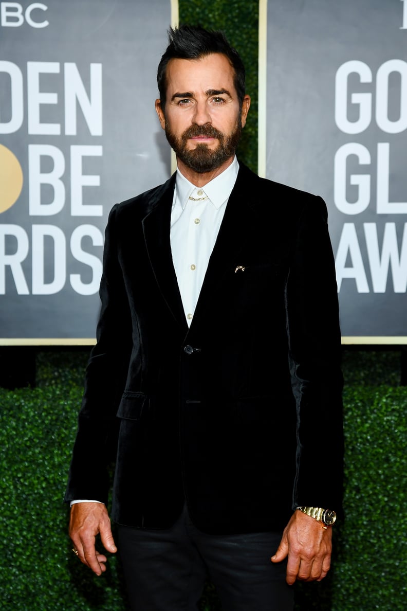 Justin Theroux at the 2021 Golden Globes