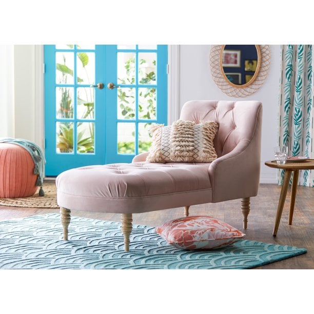 Tufted Chaise Lounge, Multiple Colors by Drew Barrymore Flower Home