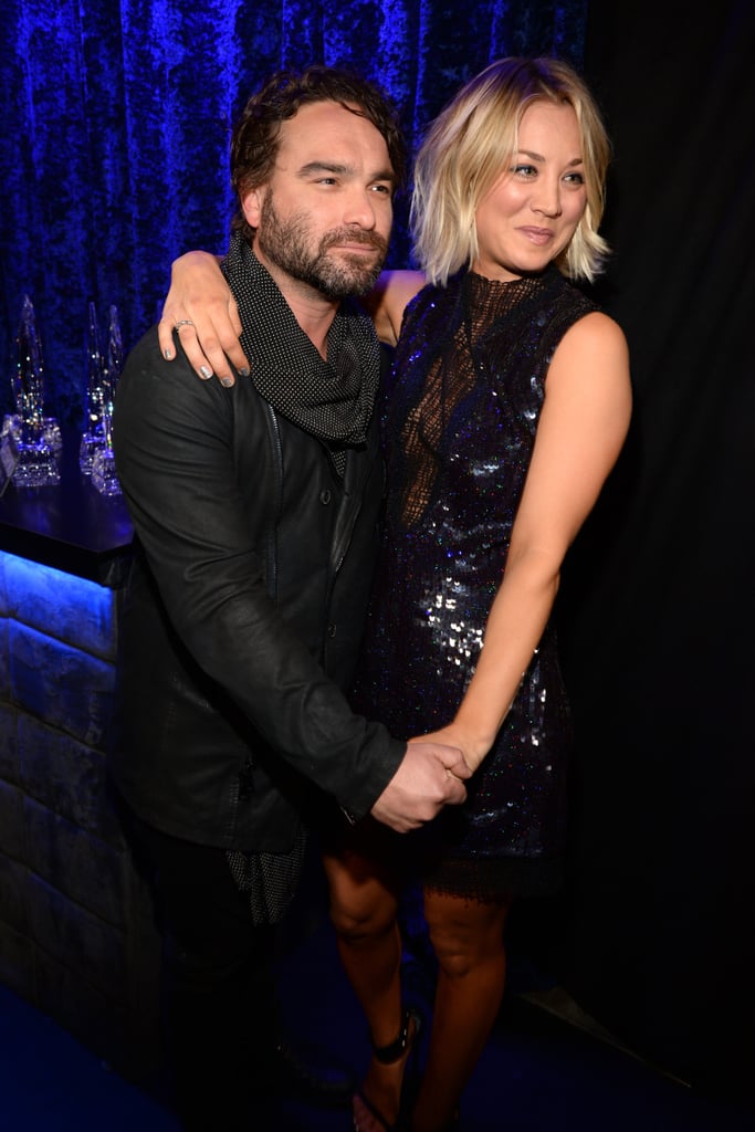 Kaley Cuoco Johnny Galecki at People's Choice Awards 2016 POPSUGAR