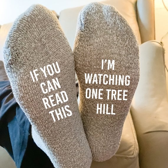Watching One Tree Hill Calf Socks
