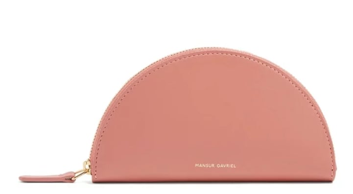 Mansur Gavriel Mini Moon Zip-Around Leather Wallet