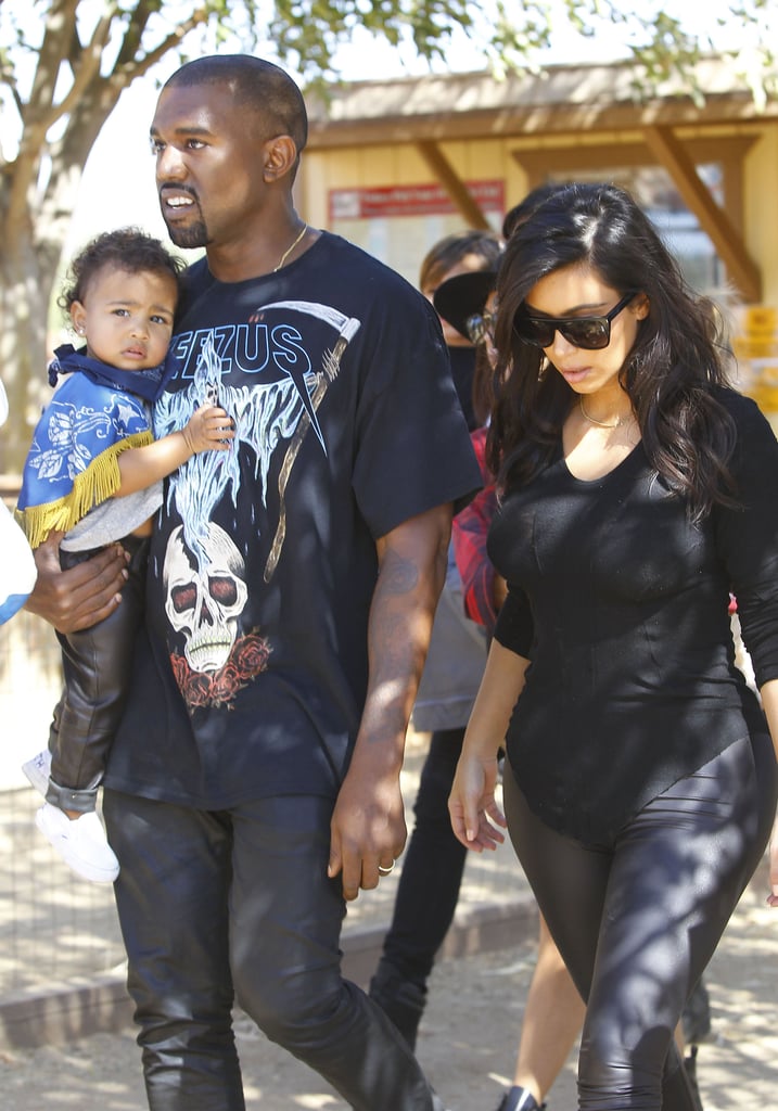 Kim Kardashian and North West at a Pumpkin Patch | Photos