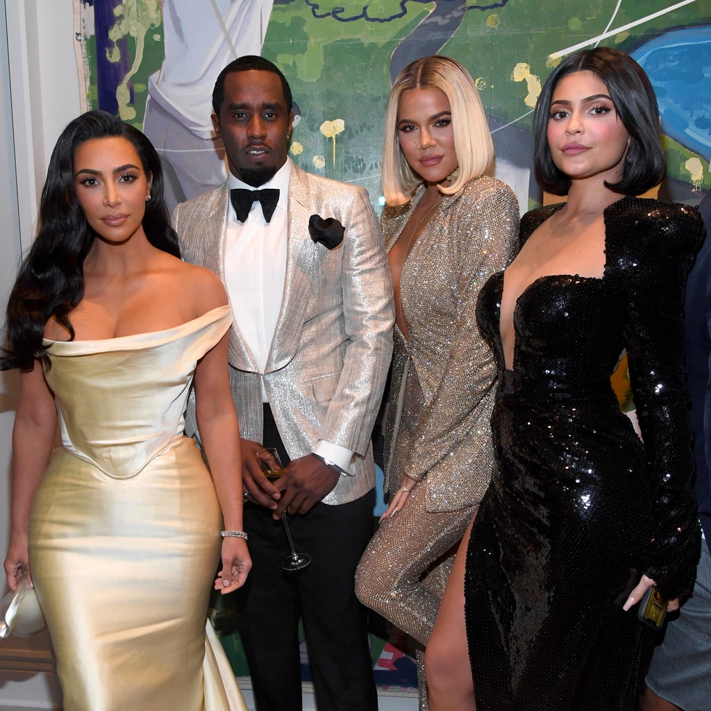 Kim Kardashian, Khloé Kardashian, and Kylie Jenner at Diddy's 50th Birthday Party