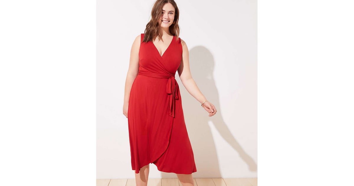 Loft Midi Wrap Dress Best Dresses to Shop Online POPSUGAR Fashion