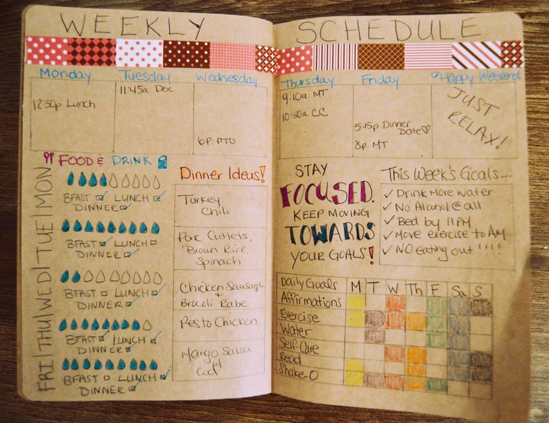 Make a Comprehensive Weekly Schedule