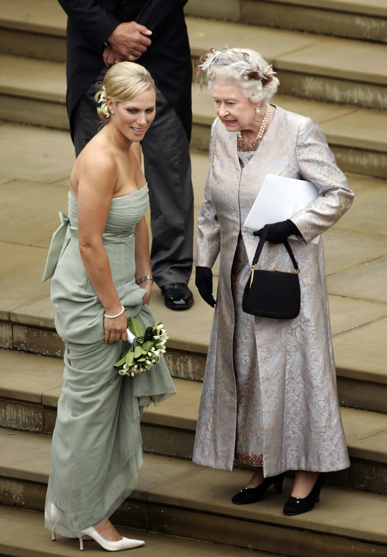 Zara Looked Lovely as a Bridesmaid in Mint Green