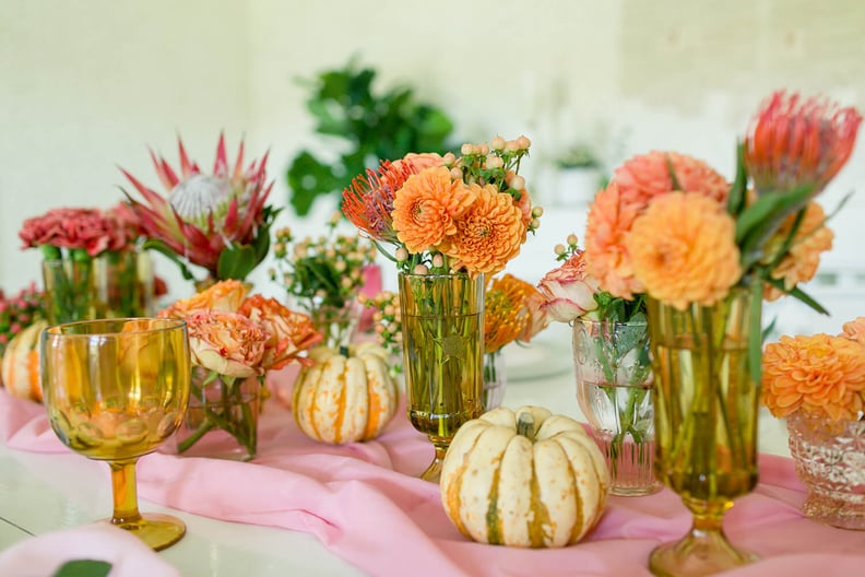 Pink and Orange Centerpiece