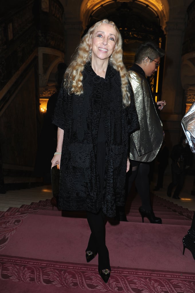 Franca Sozzani at the Atelier Versace Paris Haute Couture show.