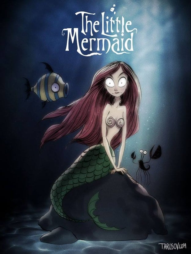 Disney Movies as Tim Burton Characters