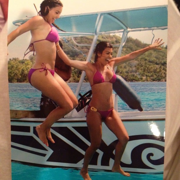 Kim added a splash of fun with this shot from Bora Bora.
Source: Instagram user kimkardashian