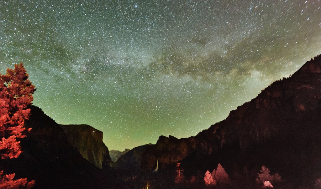 Furthermore, do yourself a favor and visit Tunnel View again at night. Miles away from any dominating city lights, it's the perfect setting for stargazing.