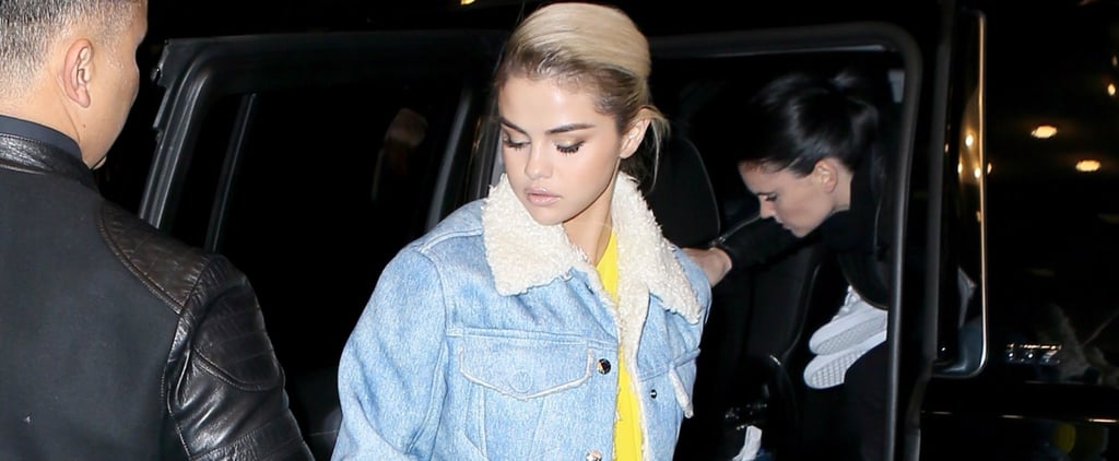 Selena Gomez Yellow Calvin Klein Dress