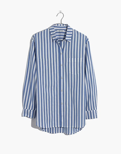 Madewell Oversized Ex-Boyfriend Shirt in Mullins Stripe