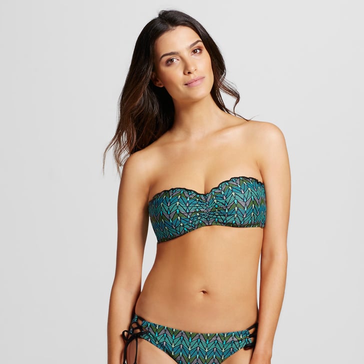 Mossimo Women's Bandeau Bikini Top (23) and Bottom (20) Princess