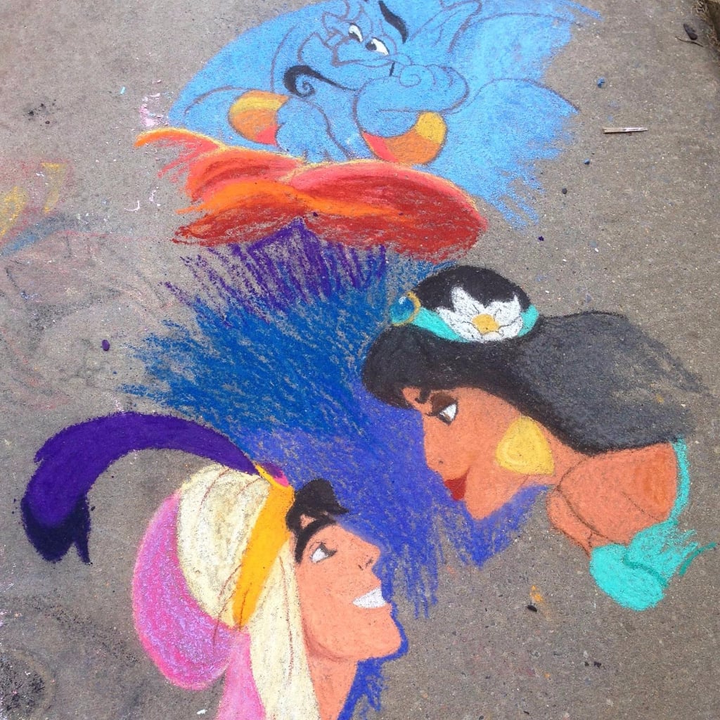 Disney Chalk Art
