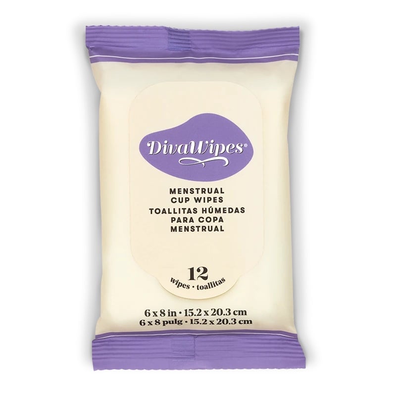 Menstrual cup cleaning wipes